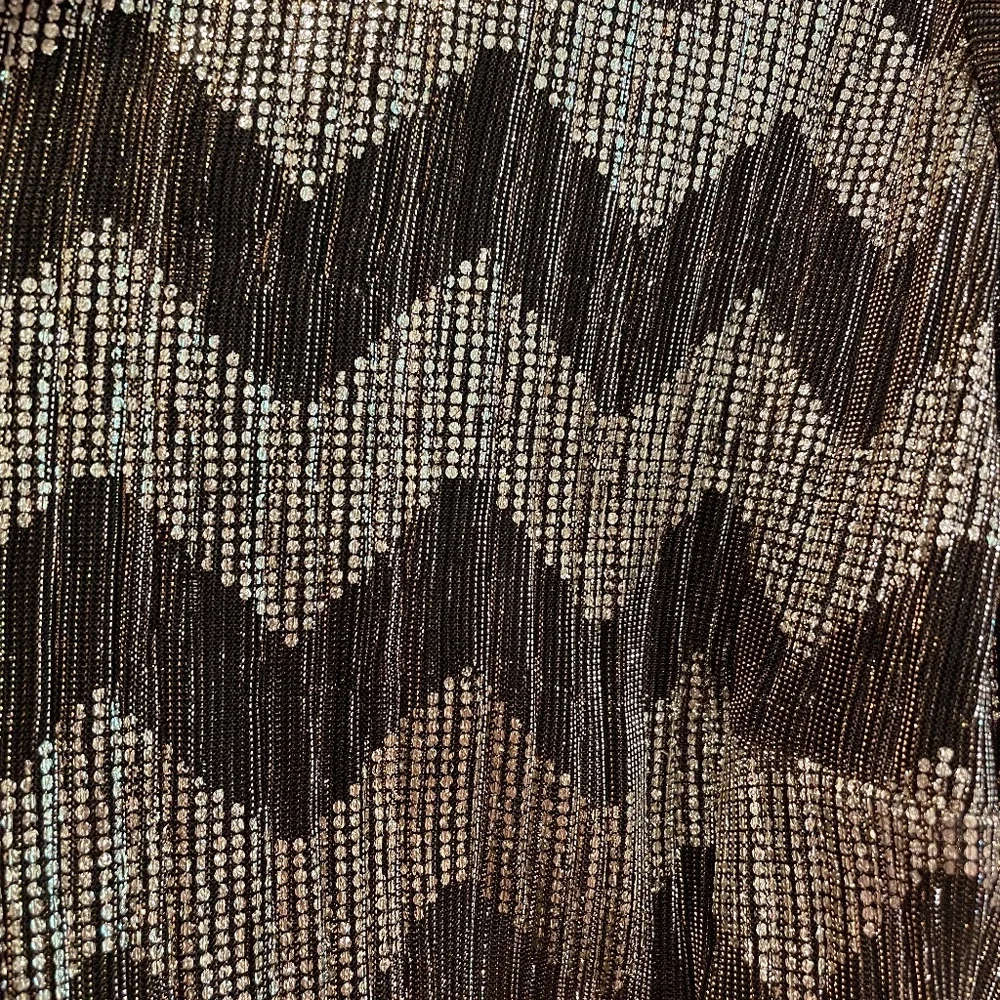 Debenhams Zig Zag Metallic Wrap Dress - Picture 7 of 8